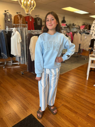 LuLu Mac Girls Darby Light Blue Pants - All About Me Boutique