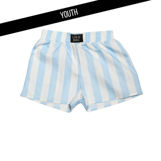 LuLu Mac Girls Light Blue Darby Shorts - All About Me Boutique