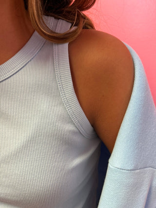 Lulu Mac Girls Light Blue Tank - All About Me Boutique