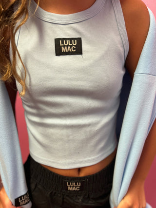 Lulu Mac Girls Light Blue Tank - All About Me Boutique