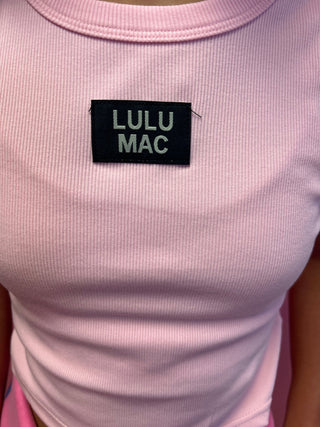 LuLu Mac Girls Light Pink Solid Tank - All About Me Boutique