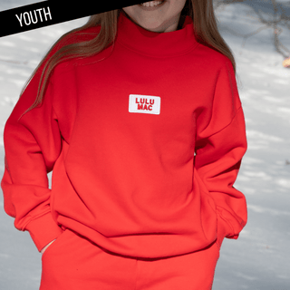 LuLu Mac Girls Long Sleeve Red Terry Cloth Top - All About Me Boutique