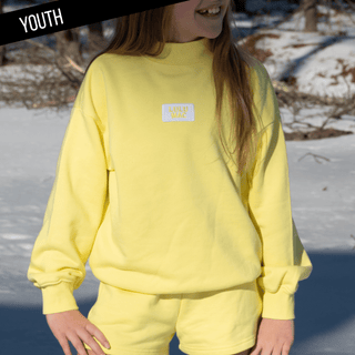 LuLu Mac Girls Long Sleeve Terry Cloth Top - Yellow - All About Me Boutique