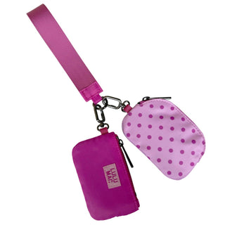 LuLu Mac Girls Pink & Hot Pink Dots Wrist Wallet - All About Me Boutique