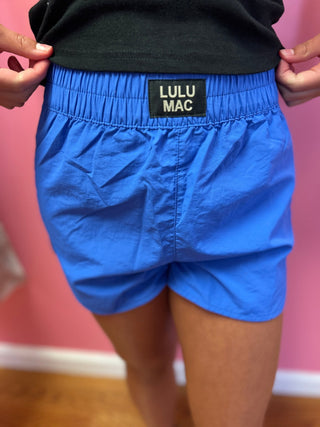 LuLu Mac Girls Royal Shorts - All About Me Boutique