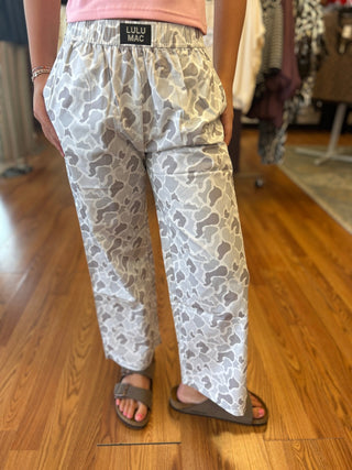 LuLu Mac Girls White Camo Pants - All About Me Boutique