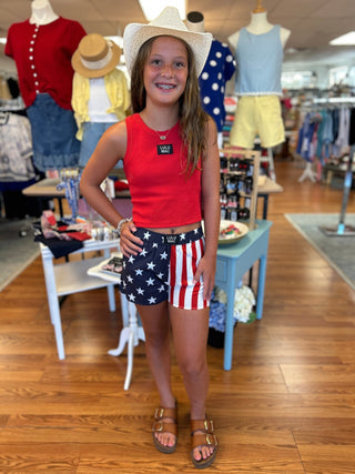 Lulu Mac Stars And Stripes Boxer Shorts - All About Me Boutique