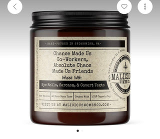 Malicious Women Co Organic Soy Jar Candles - All About Me Boutique