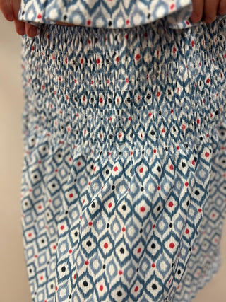May Girls Oceano Smocked Waist Skirt - All About Me Boutique