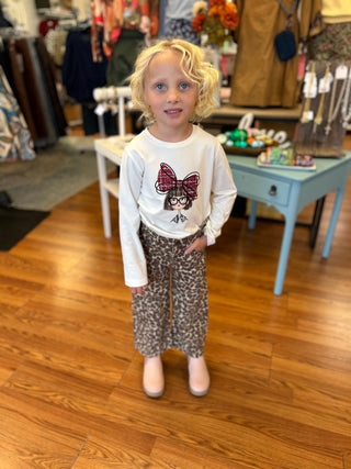 Mayoral Girls’ Doll Graphic Long Sleeve T-Shirt with Oversized Bow - All About Me Boutique