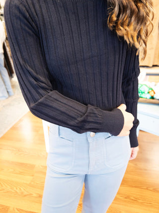 Mayoral Girls’ Ribbed Long Sleeve Knit Crop Top - All About Me Boutique
