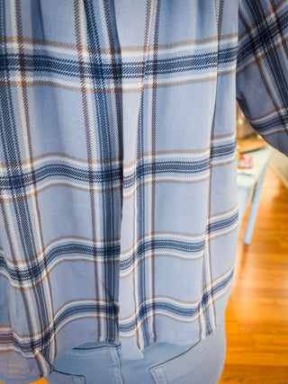 Mayoral Girls Smocked Plaid Chiffon Blouse - All About Me Boutique