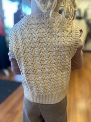 Mayoral Girls Tulip Knit Vest - All About Me Boutique