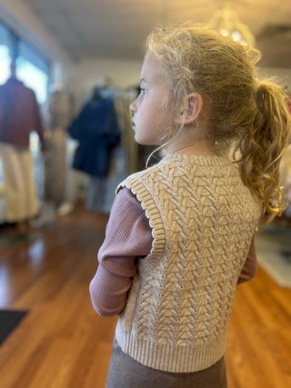 Mayoral Girls Tulip Knit Vest - All About Me Boutique