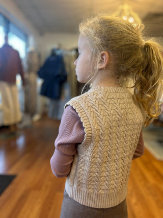 Mayoral Girls Tulip Knit Vest - All About Me Boutique