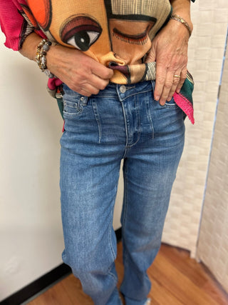 Mica Denim High Rise Wide Leg Jeans - All About Me Boutique