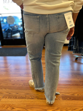 Mica Mid Rise Denim Crop Jeans - All About Me Boutique