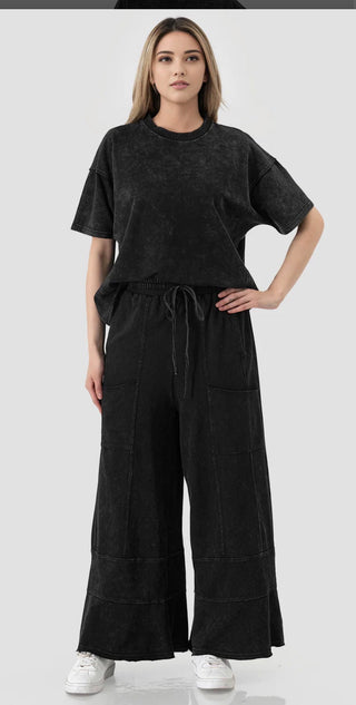 Mineral Wash Top by Pixie + Ivy - All About Me Boutique