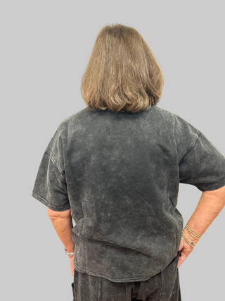 Mineral Wash Top by Pixie + Ivy - All About Me Boutique