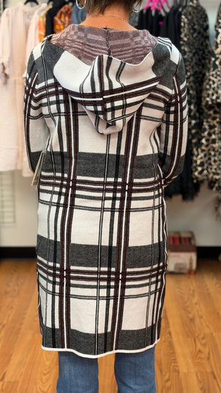 Monacco Lane Hooded Cardigan - All About Me Boutique