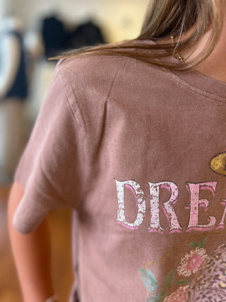 Paper Flower Girls Daydreamer Distressed Graphic Tee - All About Me Boutique