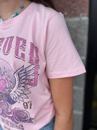 Paper Flower Girls Forever Flamed Heart T-Shirt - All About Me Boutique