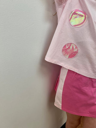 PF - Tennis Skort with Ruffle Back - All About Me Boutique