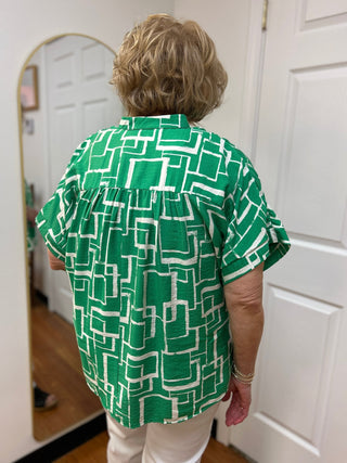 Pixie + Ivy Printed Juno Top - All About Me Boutique