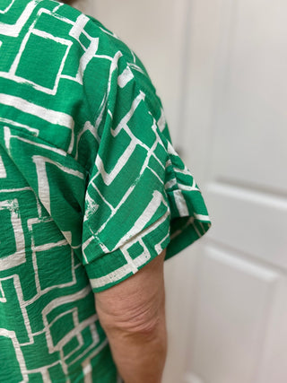 Pixie + Ivy Printed Juno Top - All About Me Boutique