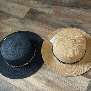 Straw Beach Hat - All About Me Boutique