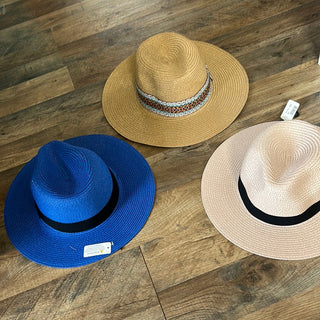 Straw Beach Hat - All About Me Boutique