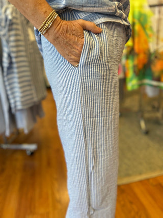 Striped Wide Leg Pants - All About Me Boutique