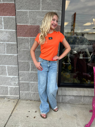Tractr High-Rise Wide Leg Jeans - Light Wash Relaxed Fit - All About Me Boutique
