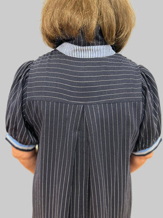 Umgee Linen Striped Polo Dress - All About Me Boutique