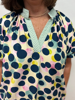 Umgee Polka Dot Print Tunic Dress - All About Me Boutique