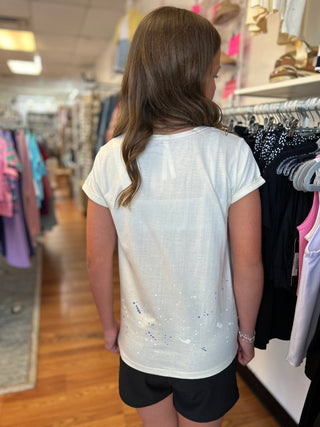 USA 250 Love & Peace Girls Graphic Tee - All About Me Boutique