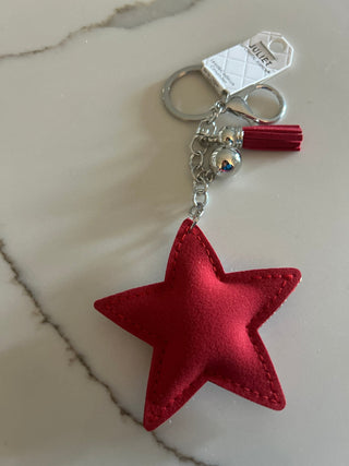 USA Flag Star Keychain Rhinestone - All About Me Boutique