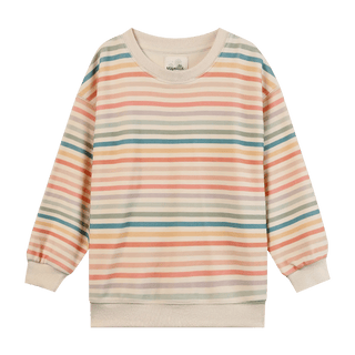 Vignette Alana Girls Candy Stripe Sweatshirt – Soft Boho Pullover - All About Me Boutique