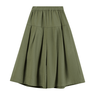 Vignette Celine Girls Olive Cotton Culottes - All About Me Boutique