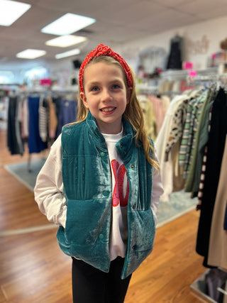 Vignette Velvet Puffer Vest - All About Me Boutique