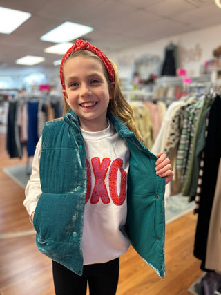 Vignette Velvet Puffer Vest - All About Me Boutique