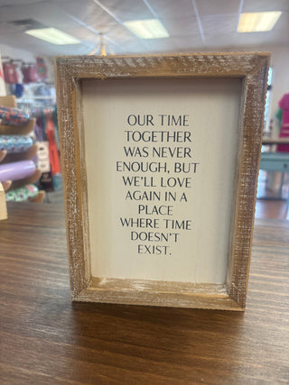 Wood Framed 6x8 Table Sitter We’ll Love Again by Devanie Home - All About Me Boutique