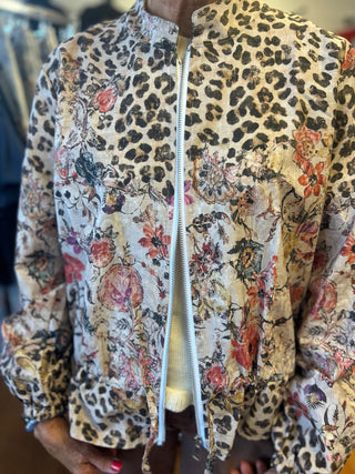 Yolly-Italy Animal Print Bomber Jacket - All About Me Boutique