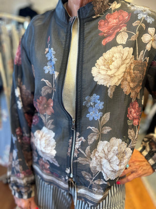 Yolly-Italy Semi Sheer Bomber Jacket - All About Me Boutique