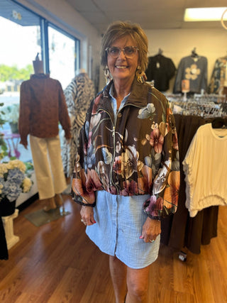 Yolly-Italy Silk Bomber Jacket - All About Me Boutique