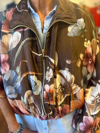Yolly-Italy Silk Bomber Jacket - All About Me Boutique