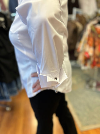 Zac & Rachel Studded Poplin Button Down Top - All About Me Boutique