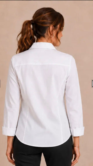 Zac & Rachel Studded Poplin Button Down Top - All About Me Boutique
