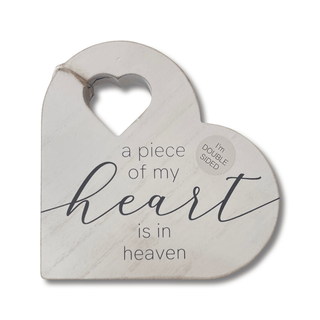 Heart is in Heaven Cutout Wood Heart by Devanie - All About Me Boutique
