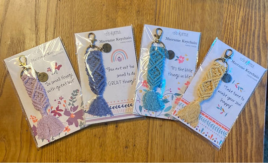 SJ Macrame Keychains - Boho Style
